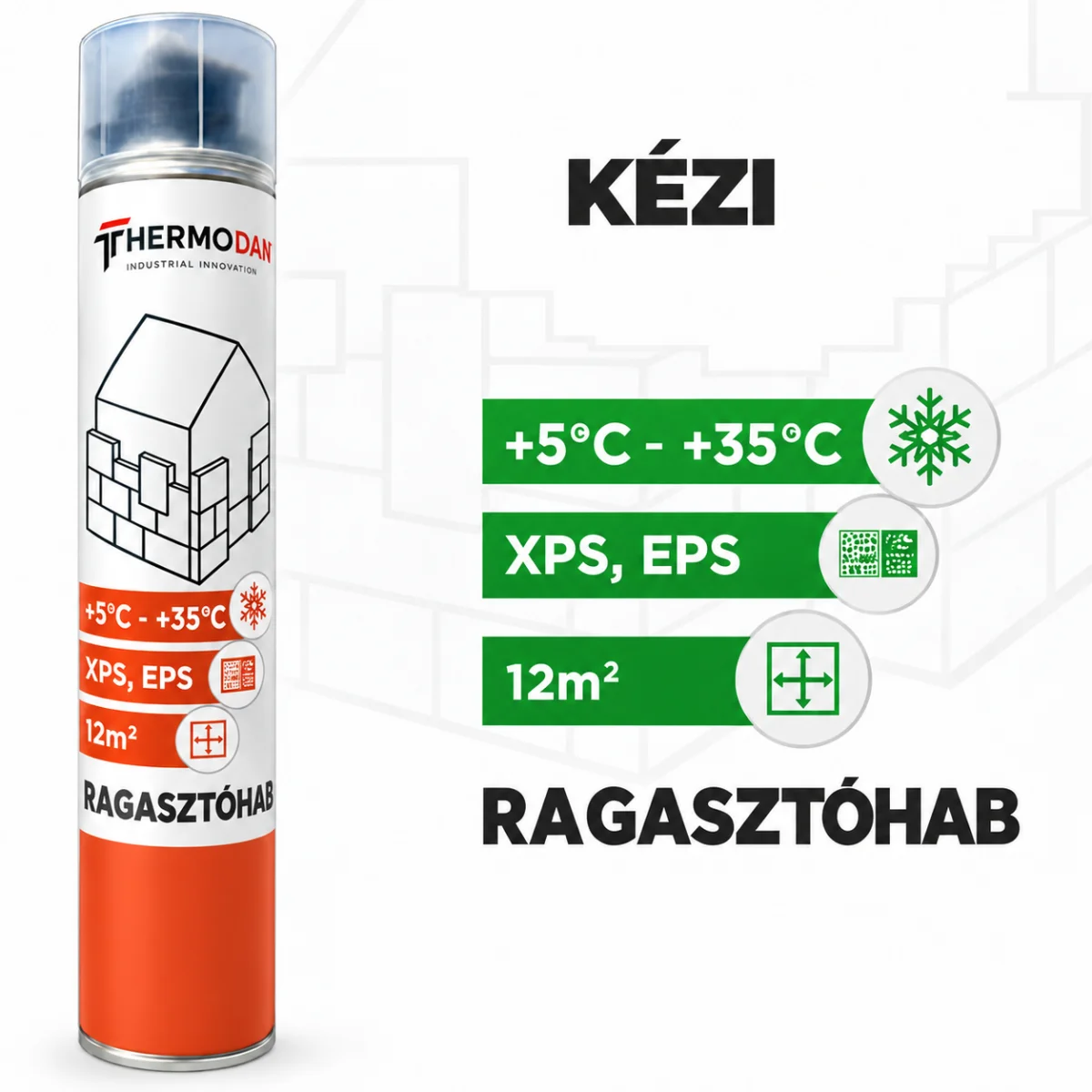 Ragasztóhab EPS-XPS kézi 750ml